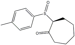 (2S)-2-[(4-Methylphenyl)sulfinyl]cycloheptan-1-one 구조식 이미지