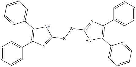 Bis(4,5-diphenyl-1H-imidazol-2-yl) persulfide Structure