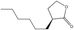 (S)-3-Hexyldihydrofuran-2(3H)-one 구조식 이미지