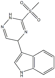 5-(1H-Indol-3-yl)-3-(methylsulfonyl)-2,5-dihydro-1,2,4-triazine 구조식 이미지