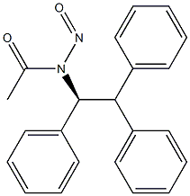 (-)-N-Nitroso-N-[(S)-1,2,2-triphenylethyl]acetamide 구조식 이미지