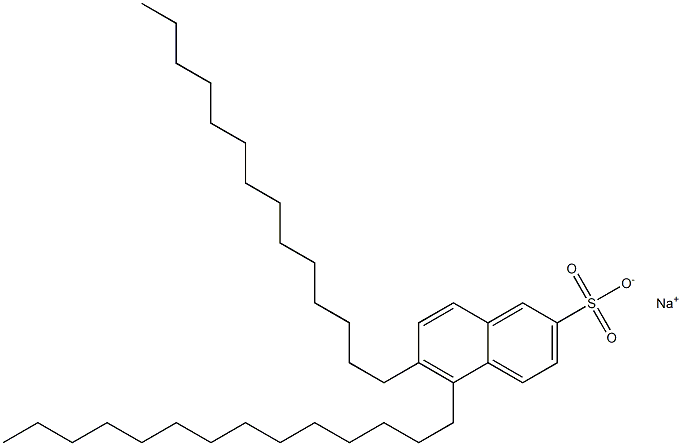 5,6-Ditetradecyl-2-naphthalenesulfonic acid sodium salt 구조식 이미지