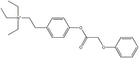 4-[[(Phenoxymethyl)carbonyl]oxy]-N,N,N-triethylbenzeneethanaminium 구조식 이미지