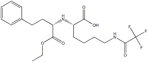 N2-[(S)-1-(Ethoxycarbonyl)-3-phenylpropyl]-N6-(trifluoroacetyl)-L-lysine Structure