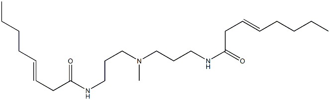 N,N'-[Methyliminobis(3,1-propanediyl)]bis(3-octenamide) 구조식 이미지