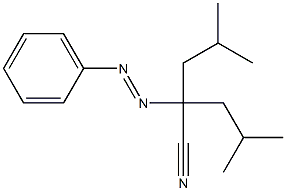 2-Phenylazo-2-isobutyl-4-methylvaleronitrile Structure