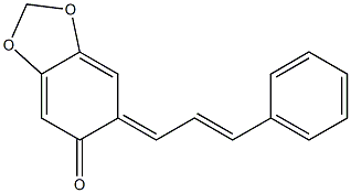 6-(3-Phenylallylidene)-1,3-benzodioxole-5(6H)-one 구조식 이미지