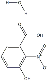 2-Nitro-m-hydroxybenzoic acid monohydrate 구조식 이미지