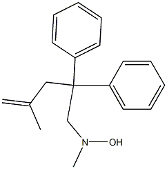 N-Methyl-N-(2,2-diphenyl-4-methyl-4-pentenyl)hydroxylamine 구조식 이미지