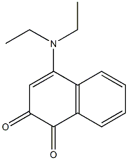 4-(Diethylamino)naphthalene-1,2-dione 구조식 이미지