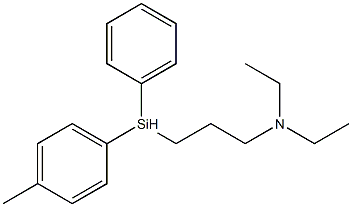 N,N-Diethyl-3-[phenyl(p-tolyl)silyl]propan-1-amine Structure