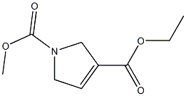 1-(Methoxycarbonyl)-2,5-dihydro-1H-pyrrole-3-carboxylic acid ethyl ester 구조식 이미지