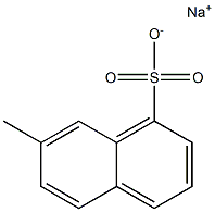 7-Methyl-1-naphthalenesulfonic acid sodium salt Structure