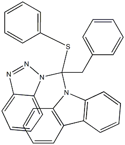 1-(Phenylthio)-1-(9H-carbazol-9-yl)-1-(1H-benzotriazol-1-yl)-2-phenylethane Structure