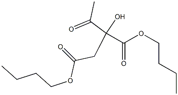 2-Acetyl-2-hydroxybutanedioic acid dibutyl ester Structure