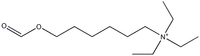 N,N,N-Triethyl-6-(formyloxy)-1-hexanaminium 구조식 이미지