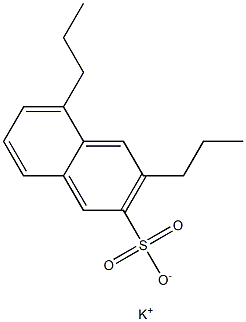 3,5-Dipropyl-2-naphthalenesulfonic acid potassium salt Structure