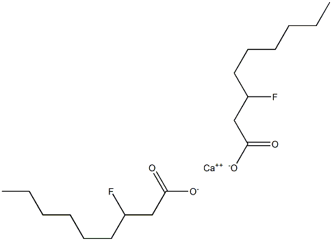 Bis(3-fluorononanoic acid)calcium salt 구조식 이미지