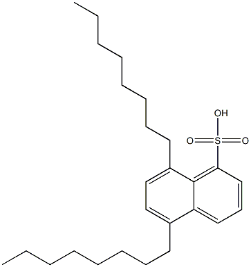 5,8-Dioctyl-1-naphthalenesulfonic acid 구조식 이미지