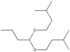 Butyraldehyde diisoamyl acetal Structure