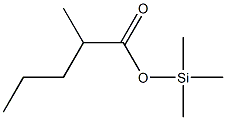 2-Methylpentanoic acid trimethylsilyl ester 구조식 이미지