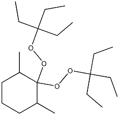 2,6-Dimethyl-1,1-bis(1,1-diethylpropylperoxy)cyclohexane Structure