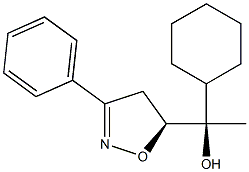 (5S)-3-Phenyl-5-[(1R)-1-cyclohexyl-1-hydroxyethyl]-2-isoxazoline 구조식 이미지