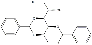 1-O,3-O:2-O,4-O-Dibenzylidene-L-glucitol Structure