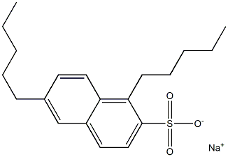 1,6-Dipentyl-2-naphthalenesulfonic acid sodium salt 구조식 이미지