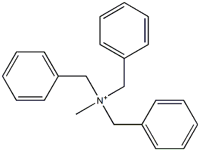 Methyltribenzylaminium Structure