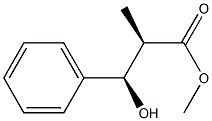 (2R,3R)-2-Methyl-3-hydroxy-3-phenylpropionic acid methyl ester 구조식 이미지