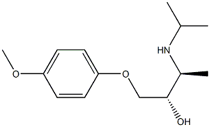 (2S,3S)-1-(4-Methoxyphenoxy)-3-isopropylamino-2-butanol 구조식 이미지