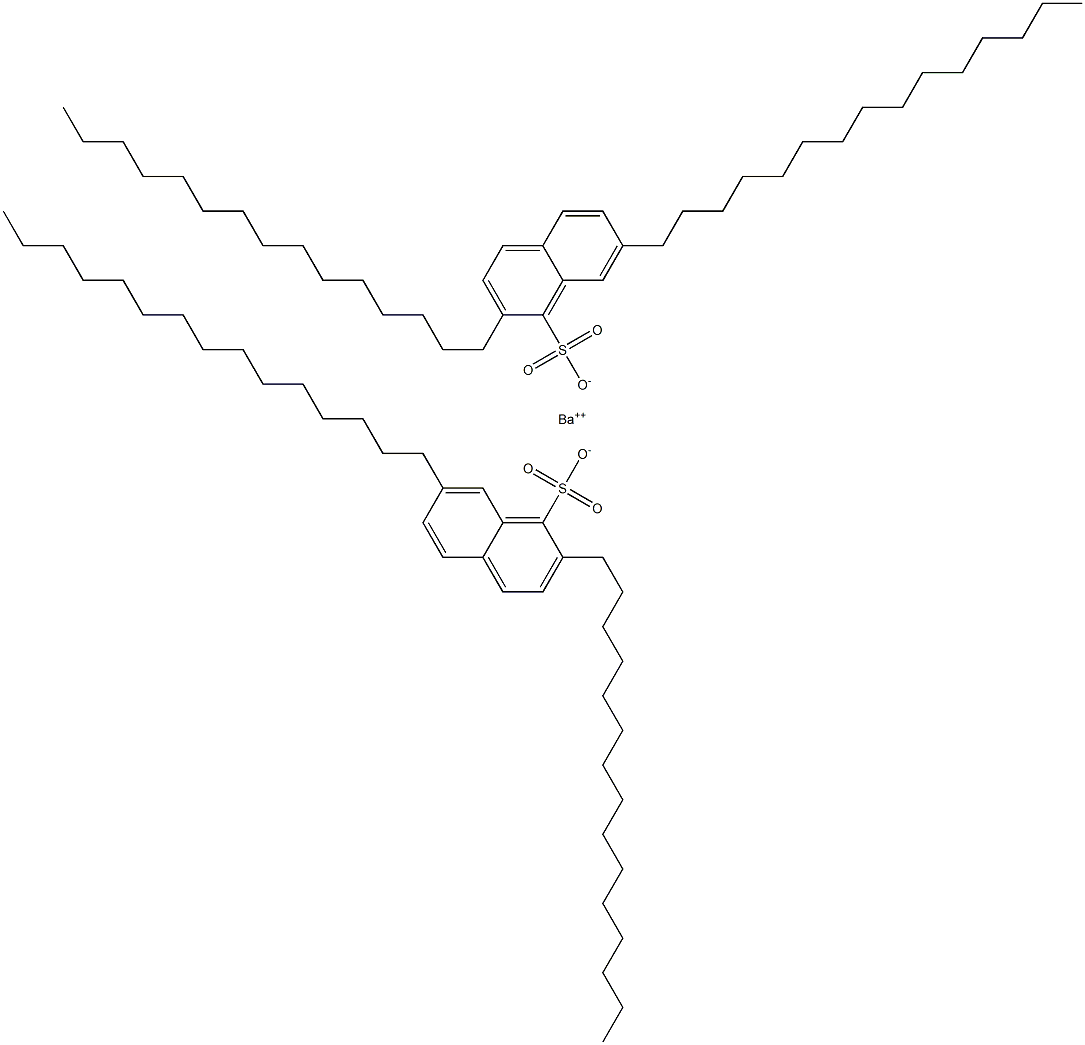 Bis(2,7-dipentadecyl-1-naphthalenesulfonic acid)barium salt 구조식 이미지