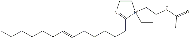 1-[2-(Acetylamino)ethyl]-1-ethyl-2-(6-tridecenyl)-2-imidazoline-1-ium 구조식 이미지