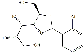 2-O,3-O-(2-Chlorobenzylidene)-L-glucitol 구조식 이미지