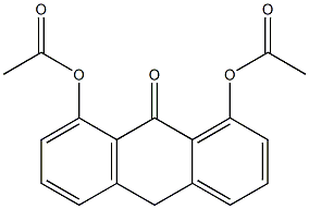 1,8-Diacetoxyanthrone 구조식 이미지