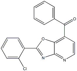 2-(2-Chlorophenyl)-7-benzoyloxazolo[4,5-b]pyridine 구조식 이미지