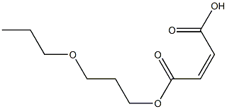 Maleic acid hydrogen 1-(3-propoxypropyl) ester Structure