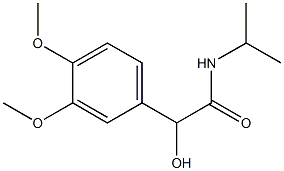 (+)-N-Isopropyl-3,4-dimethoxy-L-mandelamide Structure