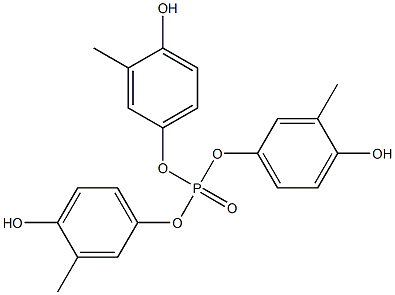 Phosphoric acid tri(4-hydroxy-3-methylphenyl) ester 구조식 이미지