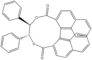 2,2'-[[(1R,2R)-1,2-Diphenylethylene]bis(oxycarbonyl)][1,1'-binaphthalene] 구조식 이미지