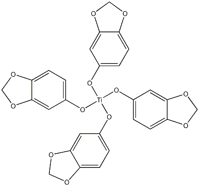 Tetrakis(3,4-methylenedioxyphenoxy)titanium(IV) Structure