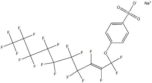 p-(Nonadecafluoro-2-decenyloxy)benzenesulfonic acid sodium salt 구조식 이미지