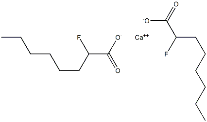 Bis(2-fluorooctanoic acid)calcium salt Structure