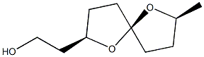 (2R,5S,7S)-7-Methyl-1,6-dioxaspiro[4.4]nonane-2-ethanol Structure