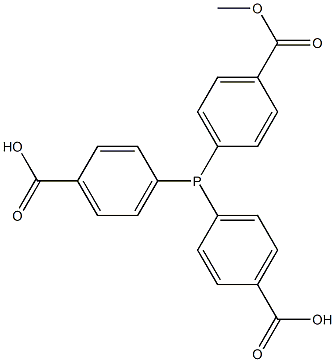 4,4',4''-Phosphinylidynetris(benzoic acid methyl) ester 구조식 이미지