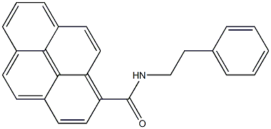 N-Phenethylpyrene-1-carboxamide Structure