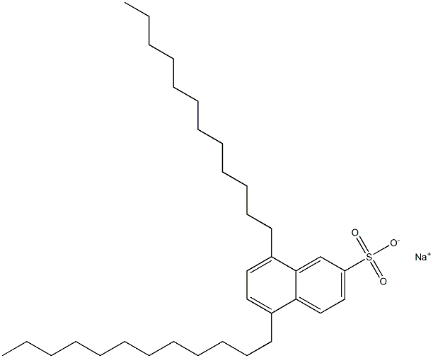 5,8-Didodecyl-2-naphthalenesulfonic acid sodium salt Structure