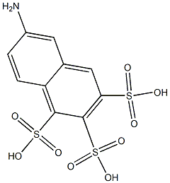 6-Amino-1,2,3-naphthalenetrisulfonic acid 구조식 이미지