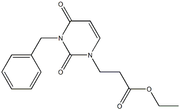 3-Benzyl-1-(2-ethoxycarbonylethyl)uracil 구조식 이미지